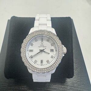 Toywatch- White and Silver with Crystals
